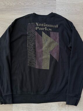 Parks Project Sweatshirt Adult M Faded Black National Parks Crewneck Pullover